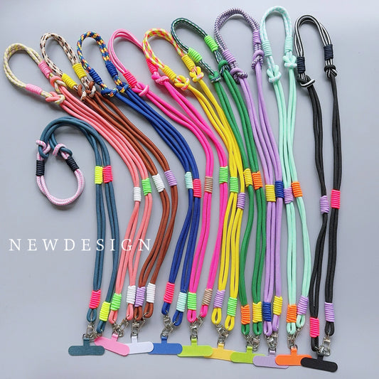 Kawaii Handwoven Phone Lanyard 🌈✨ | Long Crossbody Strap - Sturdy & Cute Anti-Loss Accessory for All! 💖📱