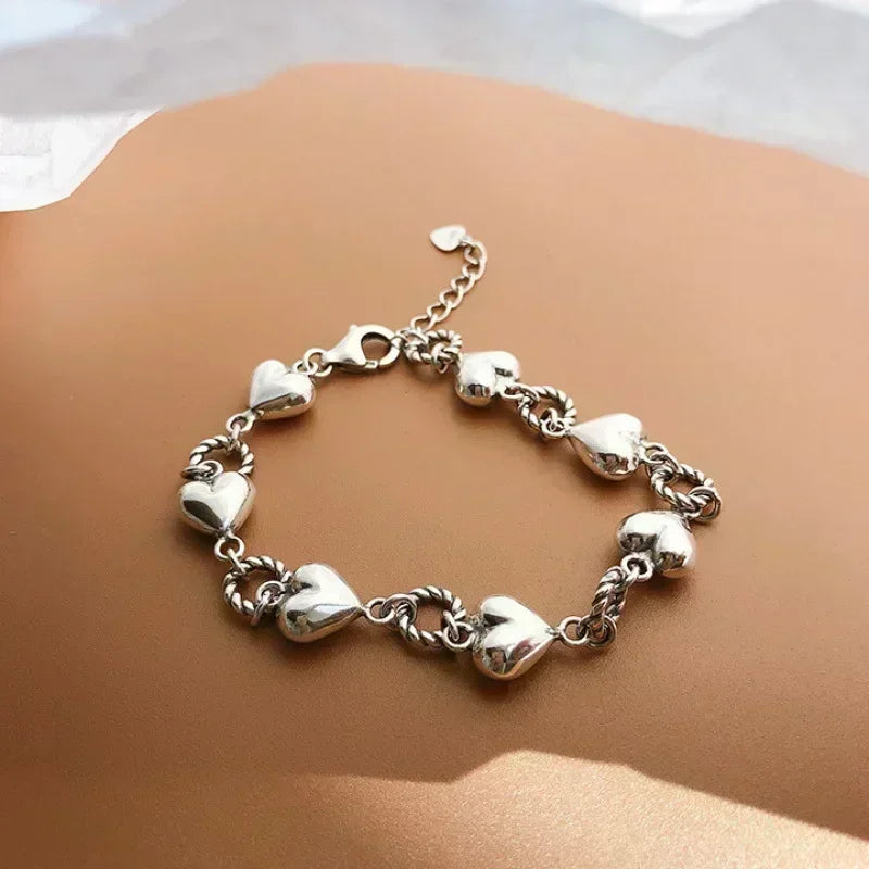 Whimsical Boho Star & Daisy Pearl Charm Bracelet Set 🌼✨ - Adjustable Eight-Piece Bangle for Fashionistas!