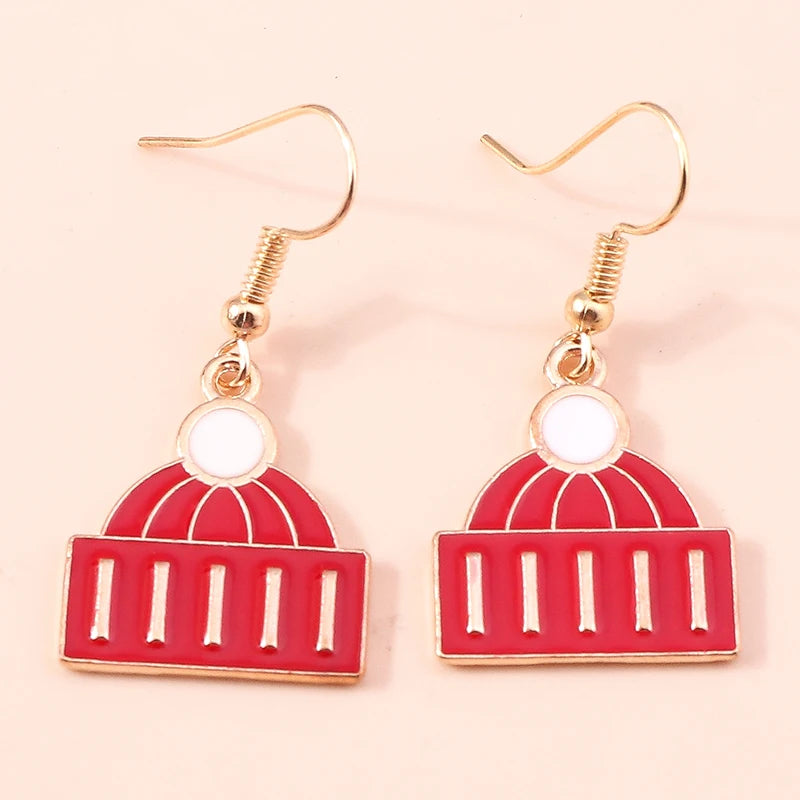 Whimsical Christmas Drop Earrings For Women Tree Deer Santa Dangle Jewelry 🎄✨