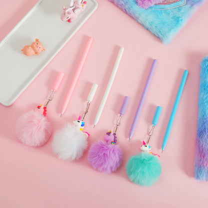 Kawaii Unicorn Cartoon Pens ✨🎀 | Set of 2 Fun & Playful Writing Tools for Kids! 🦄🖊️ Perfect Kindergarten Gift!