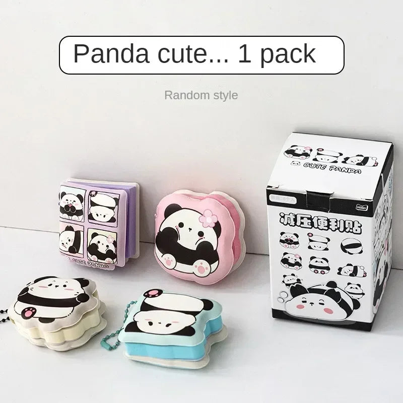 Kawaii Cartoon Soft Silicone Sticky Notes 📒✨ - Adorable Memo Pads for School & Office Supplies! 🐾💖