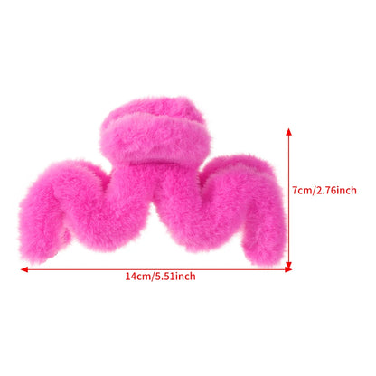 Cute Plush Big Crab Hair Claw Clip 🦀✨ | Perfect for Thick Hair & Playful Ponytails | Adorable Kawaii Hair Accessory for Women! 🎀