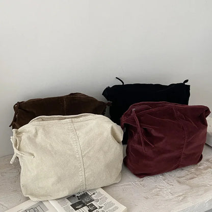 🌲✨ Whimsical Forest Vibes: Charming Corduroy Tote & Crossbody Delight! 🎨👜 - Pixie Quill