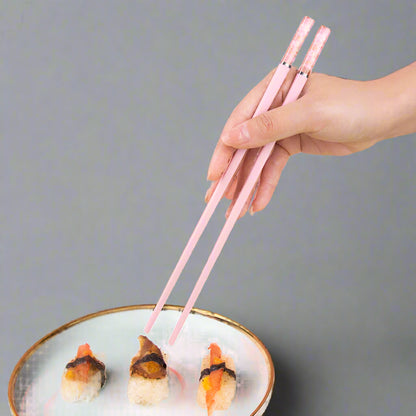 Kawaii Cherry Blossom Chopsticks 🌸✨ | Non-Slip Eco-Friendly Sushi Sticks 🍣💕