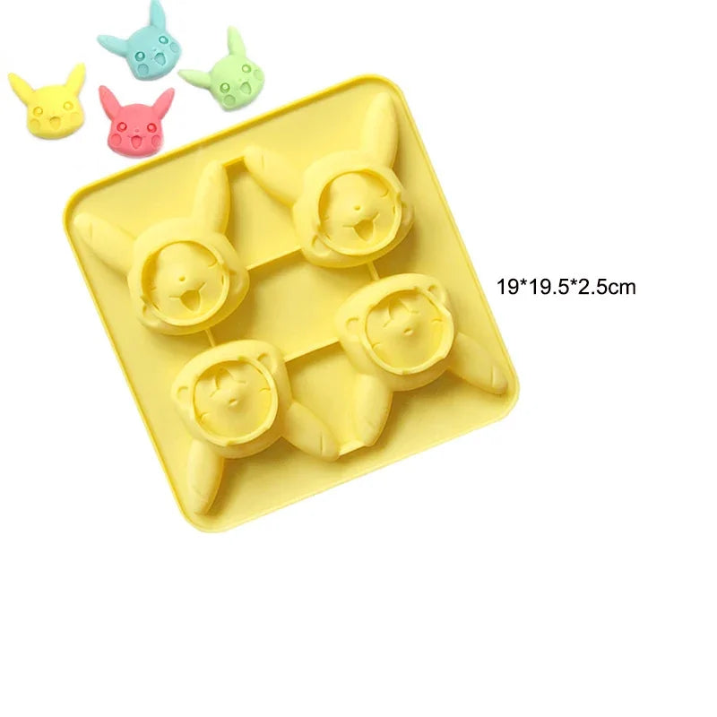 Cute Cartoon Animal Silicone Mold for Baking and Cupcake Topper 🐻🐭🐱🐷🦆