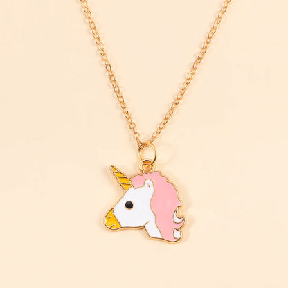 Kawaii Rainbow Unicorn Pendant Necklace 🌈✨ - Adorable Choker for Girls & Women 🎀 - Perfect Birthday Gift! 🎁