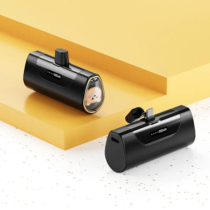 Kawaii 5000mAh Pet Power Bank 🐾💖 Mini Capsule Fast Charge for iPhone & Type-C! 🚀✨