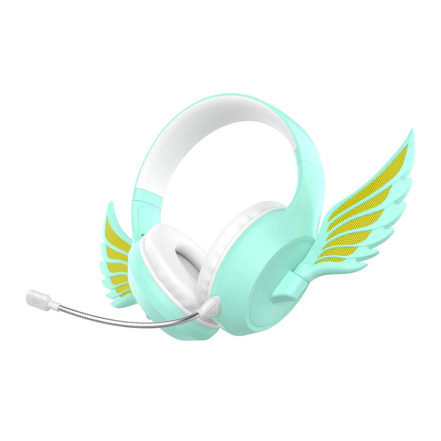 Kawaii Winged Bluetooth Headphones 🎶✨ Hi-Fi Stereo 🎧 Game On! 🎮 Noise-Canceling Mic & App Control! 🌈
