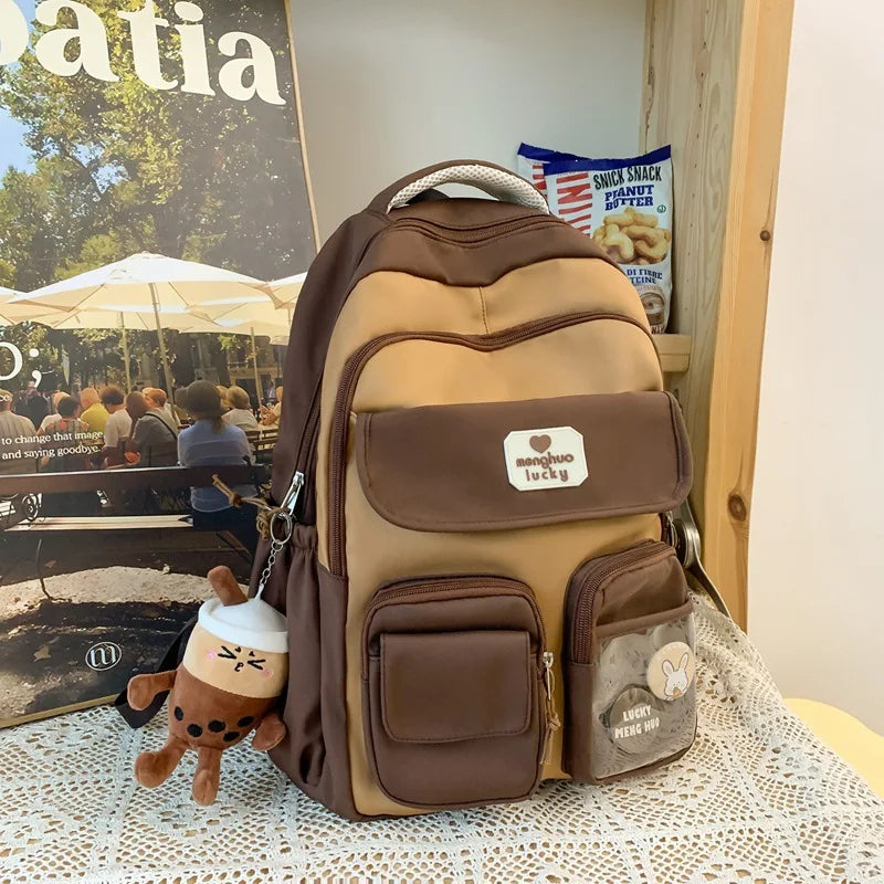 Adorable Kawaii Capybara Backpack 🐾✨ | Spacious, Waterproof, and Adjustable for Students! 🎒