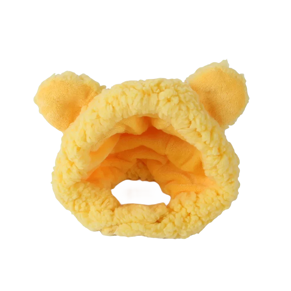 Adorable Feline Fantasy 🐾💖 Bear Plush Pet Hat for Purrfect Cosplay Fun!
