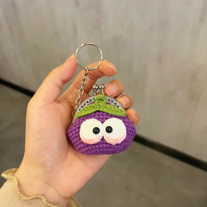 Charming Crochet Animal Keychain Bag Rabbit Plush Pendant Handmade 🧶🐰
