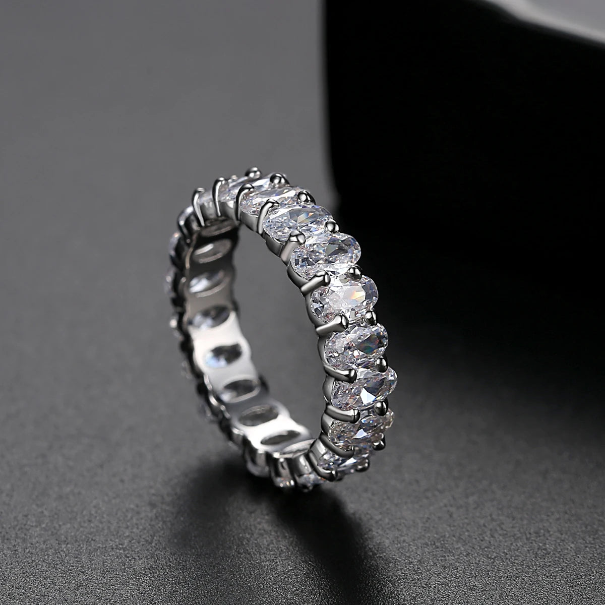Kawaii Rainbow Sparkle CZ Baguette Ring 🌈✨ | Cute Engagement & Wedding Jewelry 💍💖