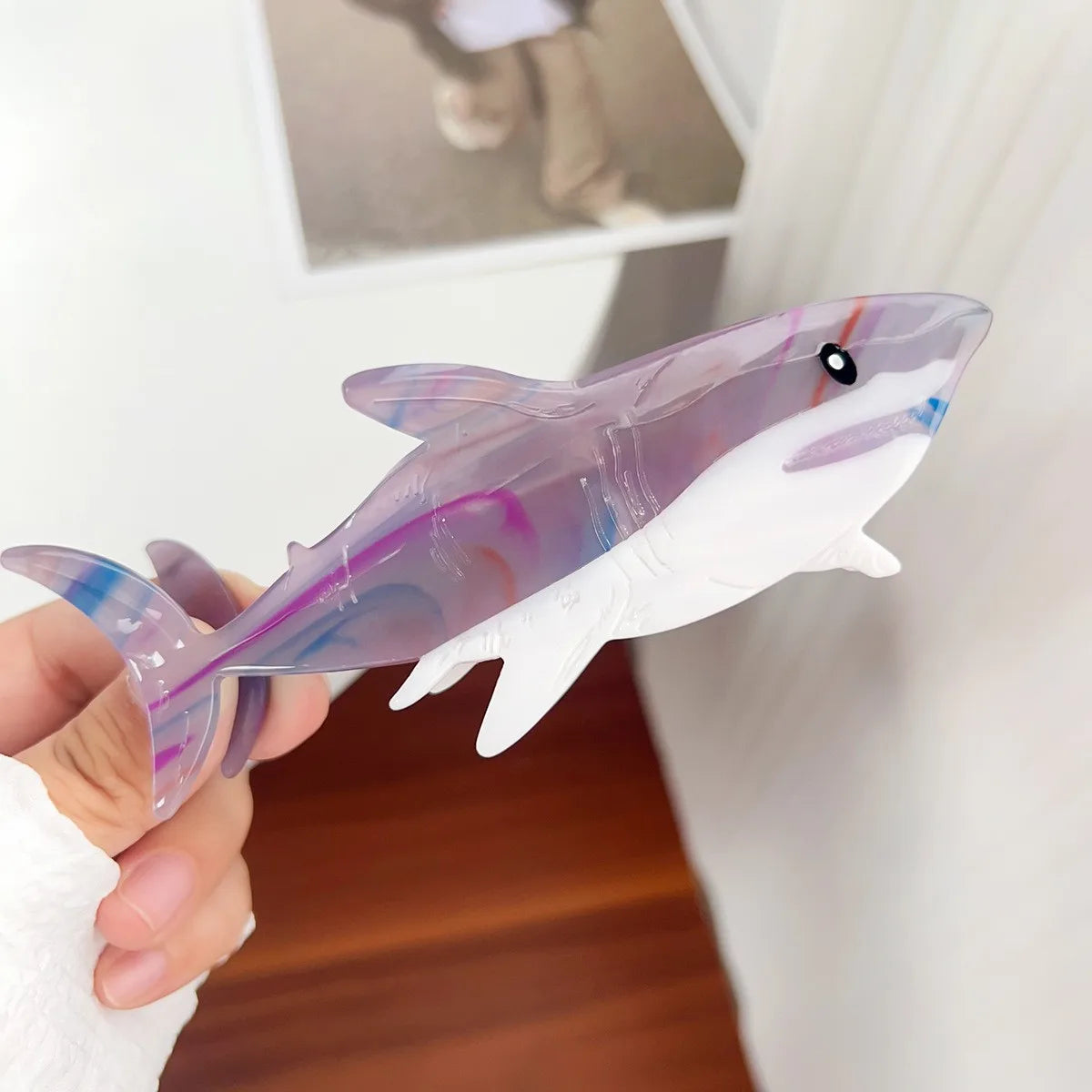 Ocean Friends Hair Claw Clip Acetate Dolphin Seahorse Jellyfish Clip For Women 🐬