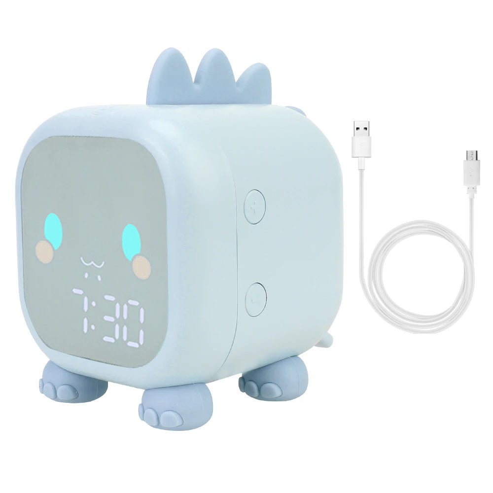 🌟 Adorable Dinosaur Kids Alarm Clock 🦖 | LED Night Light & Sleep Trainer with Temperature Display 🌈 | Perfect for Sweet Dreams! 💖