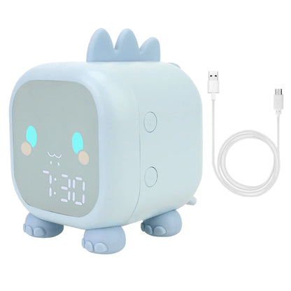 🌟 Adorable Dinosaur Kids Alarm Clock 🦖 | LED Night Light & Sleep Trainer with Temperature Display 🌈 | Perfect for Sweet Dreams! 💖