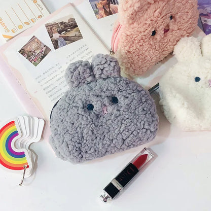 Kawaii Bunny Coin Pouch 🐇✨ Mini Makeup & Storage Bag for Girls 👜💖