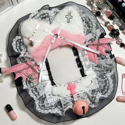 Sweet Lace Photo Card Holder Case For Kpop ID Cards Toploader Sleeve 🃏💖