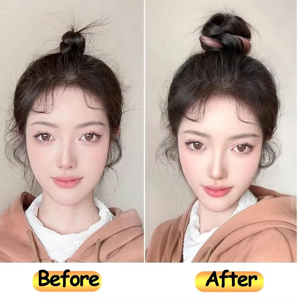 Kawaii 50cm Fluffy Self-Winding Bun Hair Accessory 🌟🎀