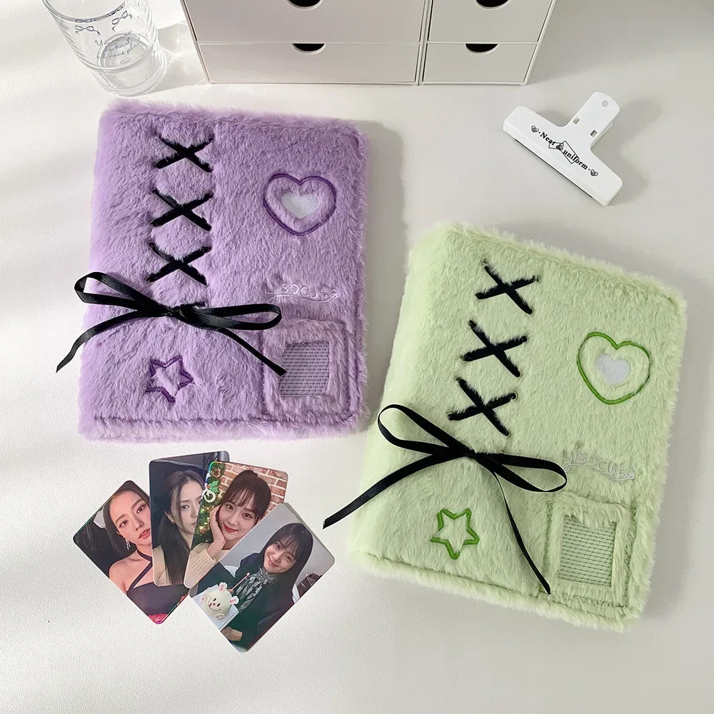 Pastel Plush A5 Binder Album Cute Photo Card Organizer Diary Notebook 📔💖