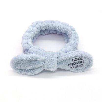 Women Wash Face Makeup Soft Coral Fleece Elastic Headband Head Wrap Cute Rabbit Bow Animal Ears Hairband Girl Hair Accessories