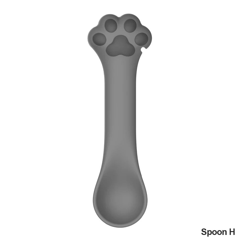 Adorable Pet Paw Spoon & Can Opener 🐾🥫 - Fun Feeding Accessory for Cats & Dogs!