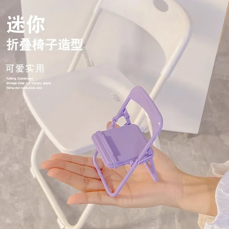 🌟 Adorable Mini Chair Stand for Phones 🍭✨ - Cute & Creative Desktop Decor! 🎀 - Pixie Quill