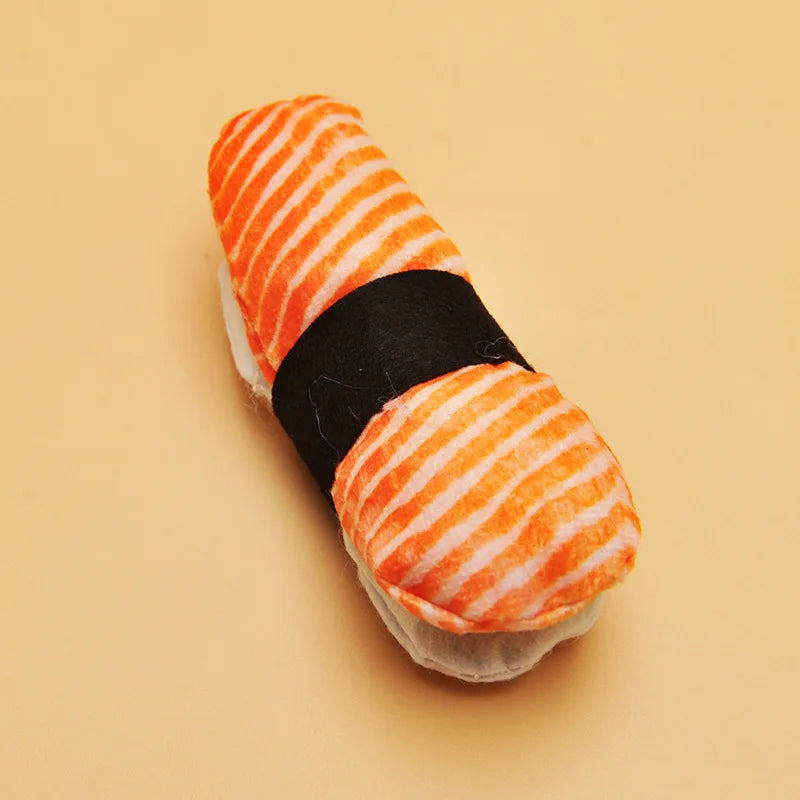 Kawaii Catnip Sushi Plush Toy 🍣🐱 - Soft & Chew-Resistant Delight for Cats & Kittens! 🌟✨