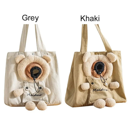 Kawaii Cat Carrier Backpack 🐾✨ | Cute Travel Bag for Pets 🐱💖 | Adjustable Window for Snug Comfort 🌈🐶