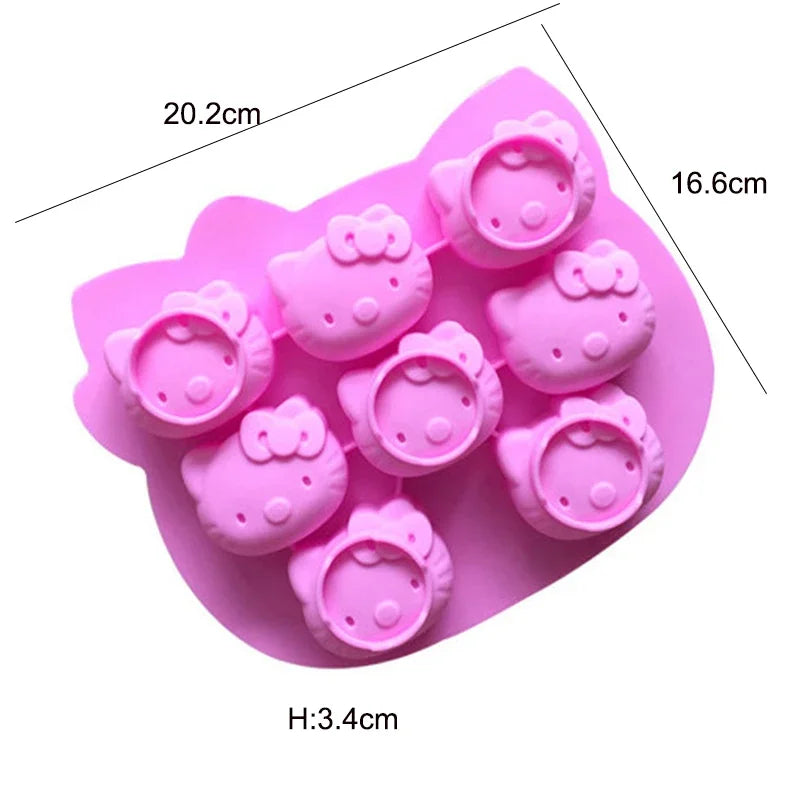 Cute Cartoon Animal Silicone Mold for Baking and Cupcake Topper 🐻🐭🐱🐷🦆