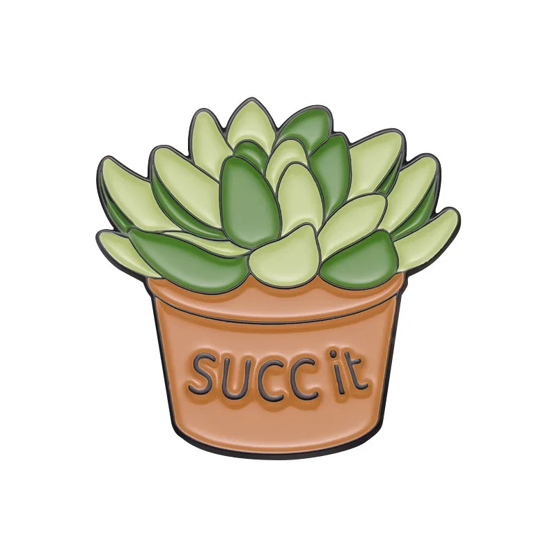 Kawaii Animal & Plant Enamel Pins 🌿🦜 Cute Brooches - Toucan, Pigeon, Succulent & More! 🥚🥒