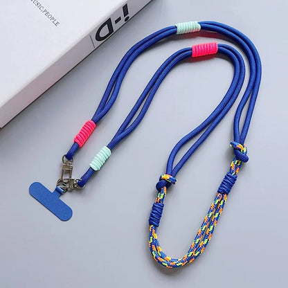 Kawaii Handwoven Phone Lanyard 🌈✨ | Long Crossbody Strap - Sturdy & Cute Anti-Loss Accessory for All! 💖📱