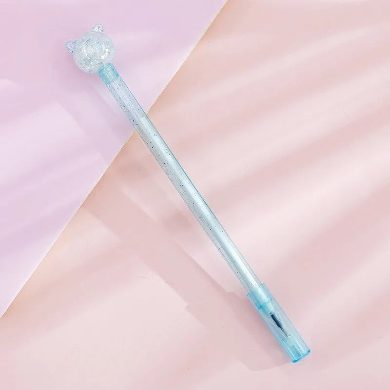 Cute Kawaii Pink Pig Gel Pen 🐷✨ | Adorable Office & School Stationery | 0.5mm Crystal Ink | Ellen Brook