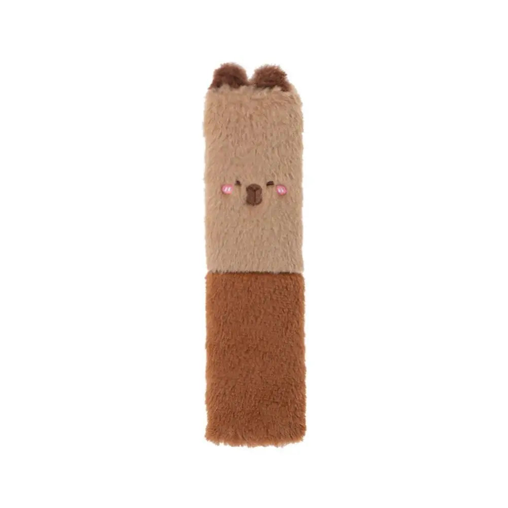 Kawaii Plush Capybara Seat Belt Covers 🐾✨ - Cozy Safety Accessory for a Fun Ride!