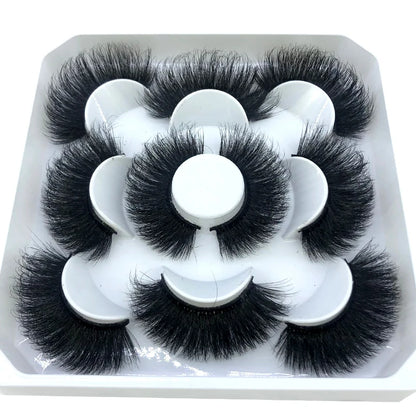 New 5 Pairs 8-25mm Natural 3D False Eyelashes Kit Mink Lashes Full Strip Look Whimsical Cute Glam 🌸✨