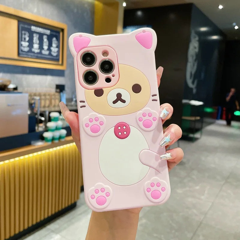 Adorable Bear Crossbody Case for Samsung A-Series 📱🐻✨