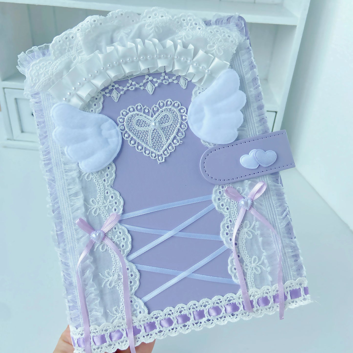Sweet Kpop Photocard Album A5 Binder With Lace PU Cover Card Holder 📚💖