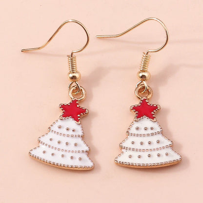 Whimsical Christmas Drop Earrings For Women Tree Deer Santa Dangle Jewelry 🎄✨