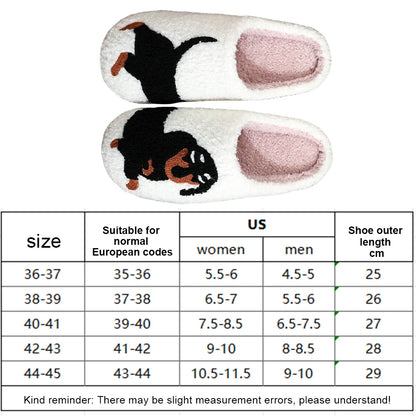 Kawaii Plush Dog Slippers 🐶✨ | Cozy Anti-Slip Warm Slides for Couples | Adorable Indoor & Outdoor Footwear!