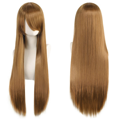 Cute Lolita 80 Centimeter White Purple Wig With Bangs For Cosplay 😻💜