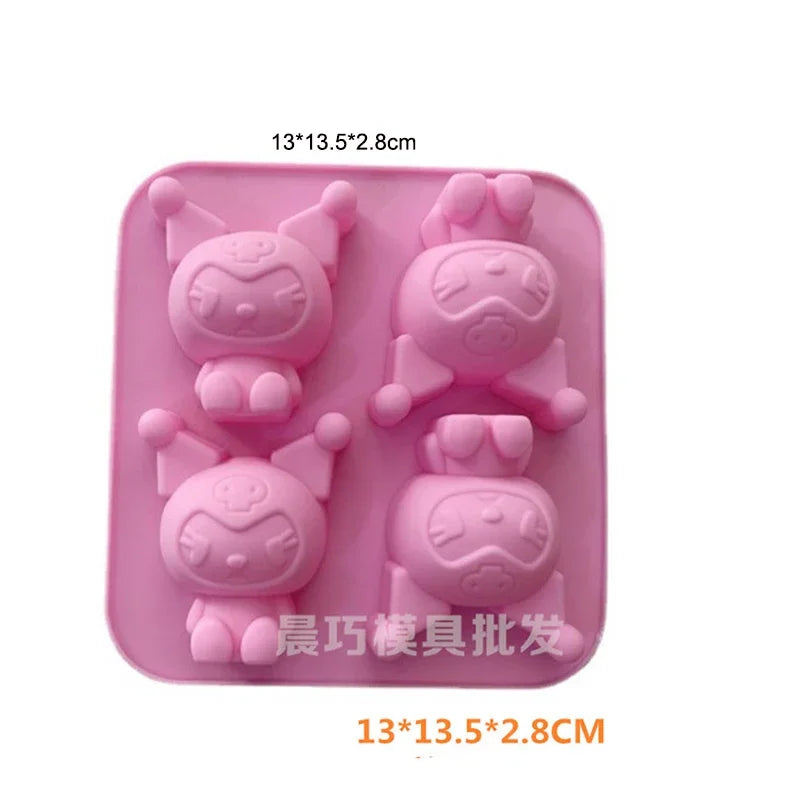 Cute Cartoon Animal Silicone Mold for Baking and Cupcake Topper 🐻🐭🐱🐷🦆