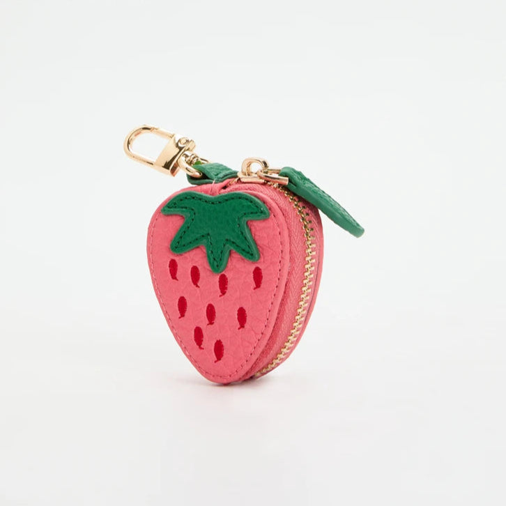 Kawaii Strawberry Coin Purse 🍓✨ Cute Mini Keychain Wallet for Girls & Women