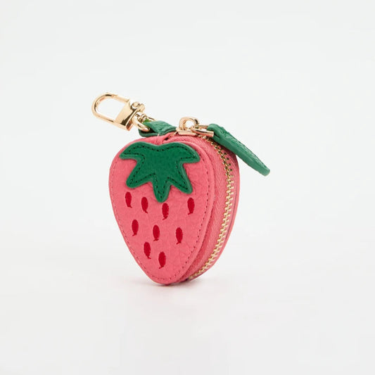 Kawaii Strawberry Coin Purse 🍓✨ Cute Mini Keychain Wallet for Girls & Women