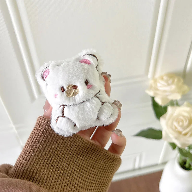 Phone Holder Grip Socket Pop Bracket Expanding Plush Red Panda Rabbit Mobile Phone Stand Cute Ins Wind Dog Pasted Desktop