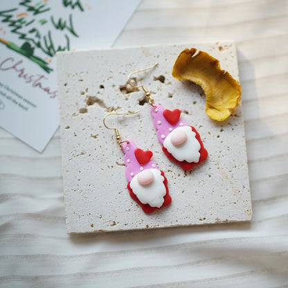 Cute Christmas Polymer Clay Dangle Earrings Santa Snowman Bell Gingerbread 🎄⛄️