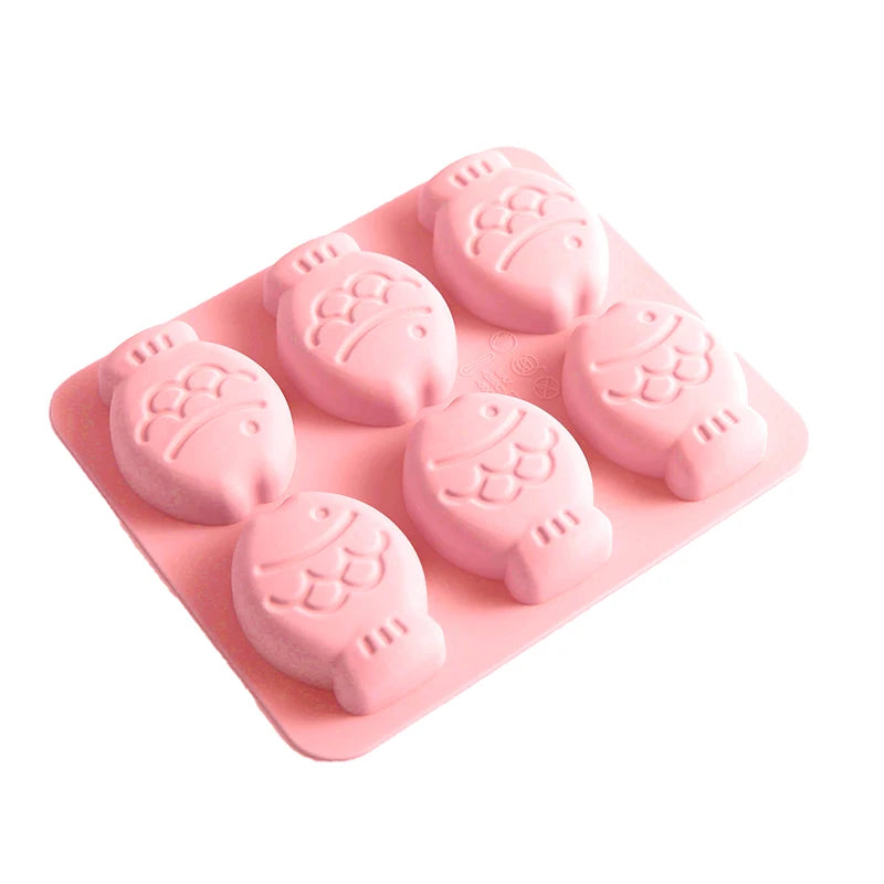 Cute Round Fish Shape Silicone Molds For DIY Soap And Candles 🐟✨