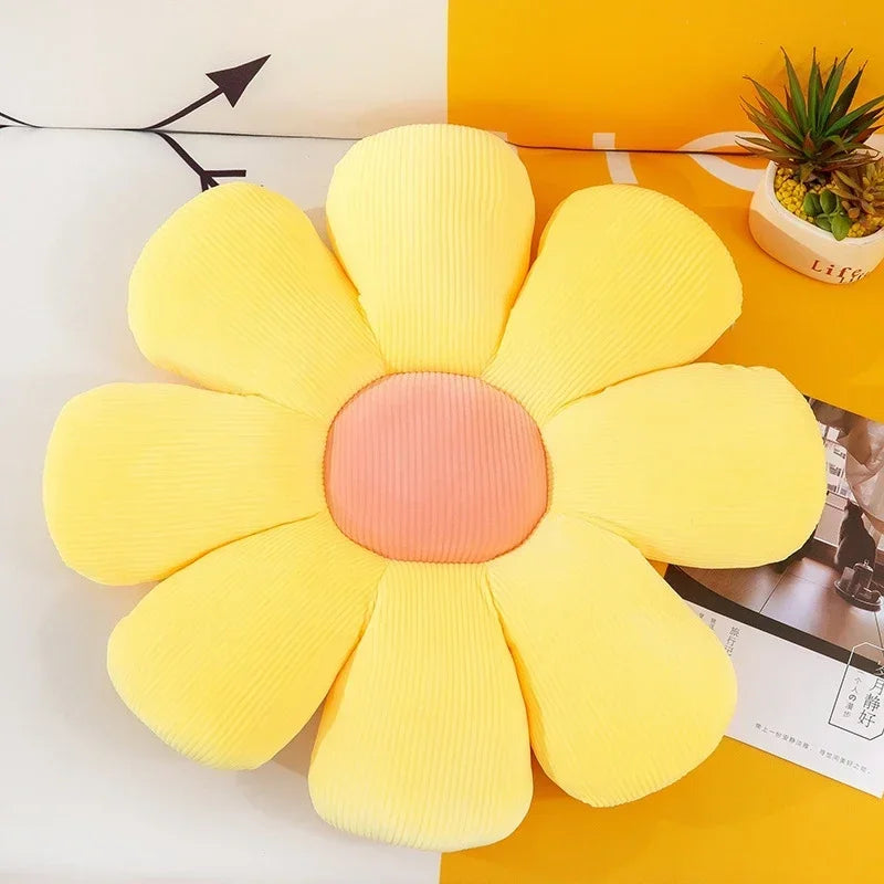 Daisy Dreamland Plush Pillow 🌼✨ Soft Flower Cushion for Kids & Home Decor 💖 - Pixie Quill