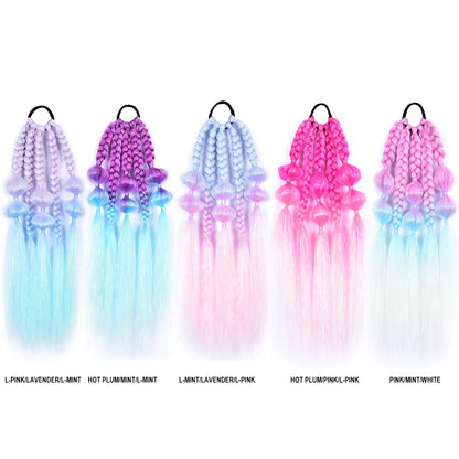 Sparkling Kawaii Bubbles Jumbo Braid Tinsel Hair Extensions 🌈✨