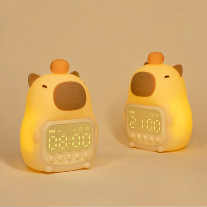 Adorable Capybara Night Light 🌟 | Kawaii Silicone Bedside Lamp 🐾 | USB Rechargeable Animal Glow for Kids' Rooms 🌙✨