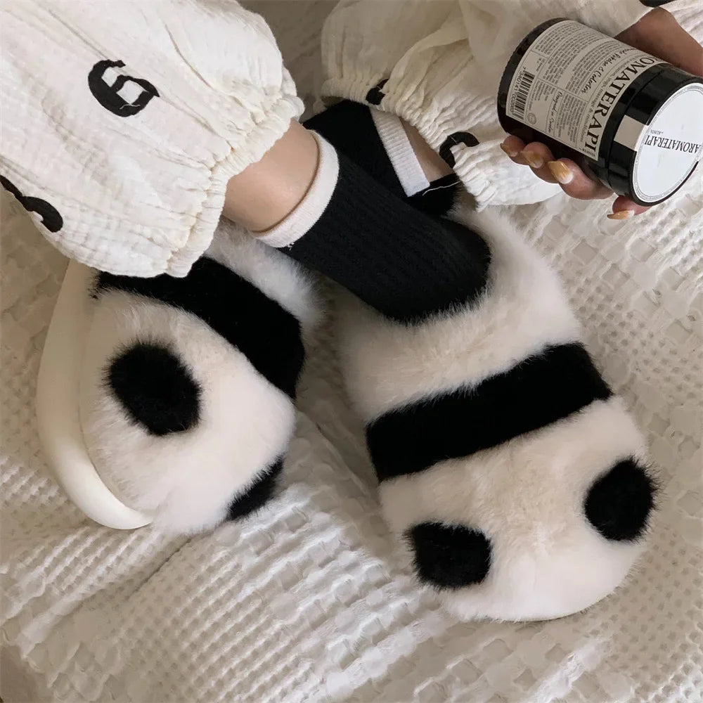 Panda Pals Plush Slippers 🐼✨ Cozy Cotton Cuteness for Happy Feet! 🏠💕