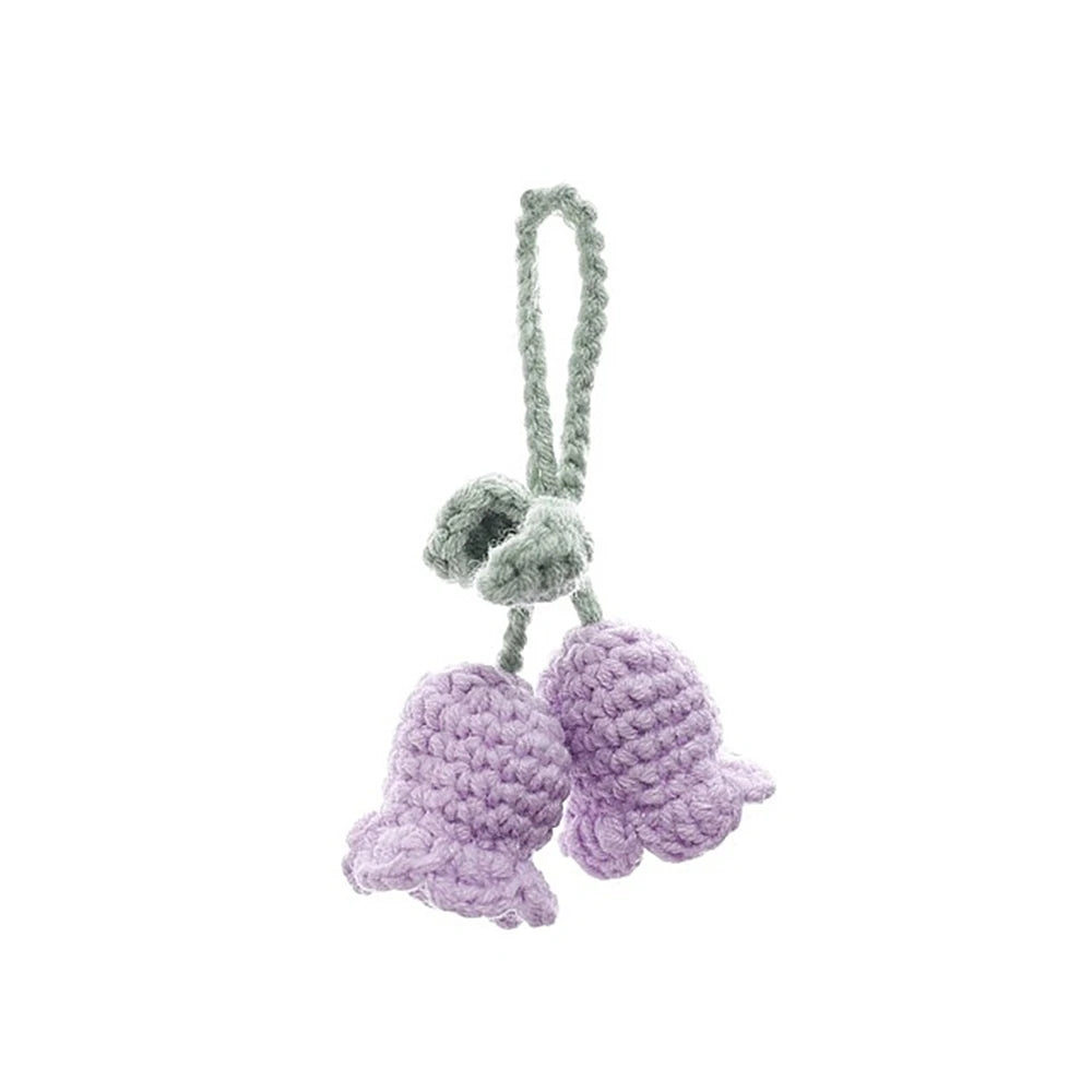 Charming Plush Bell Orchid Keychain 🌸💖 - Adorable Floral Accessory for Your Bags & Gifts! - Pixie Quill